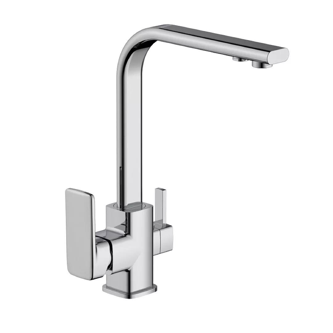 Змішувач для кухні Frap F4360 на дві води Хром (115644) Змішувач для кухні Frap F4360 на дві води Хром (115644)