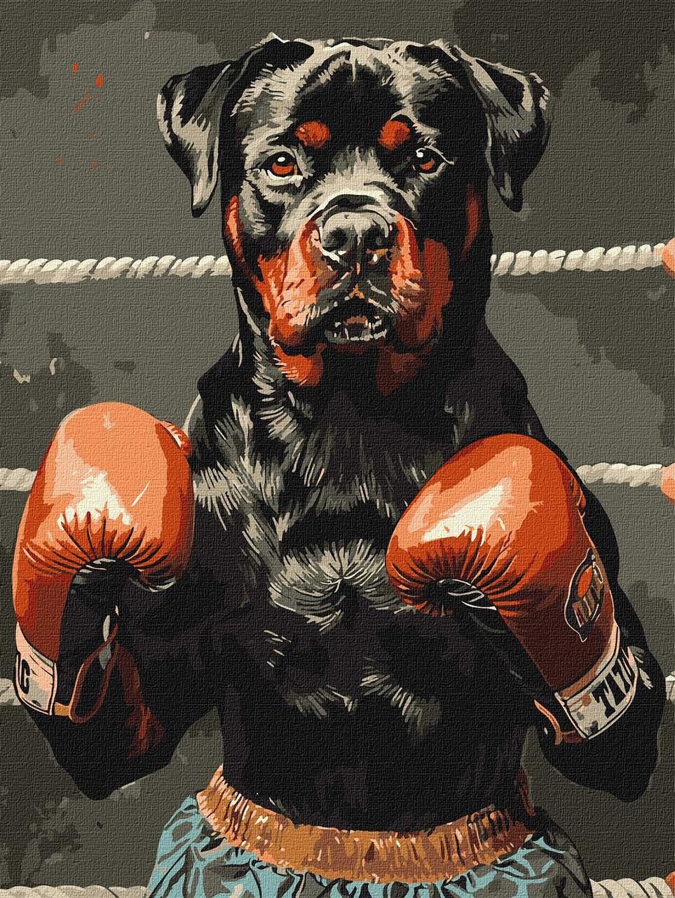 Картина по номерам Ideyka Ринговая сила 30х40 см (2824289723)