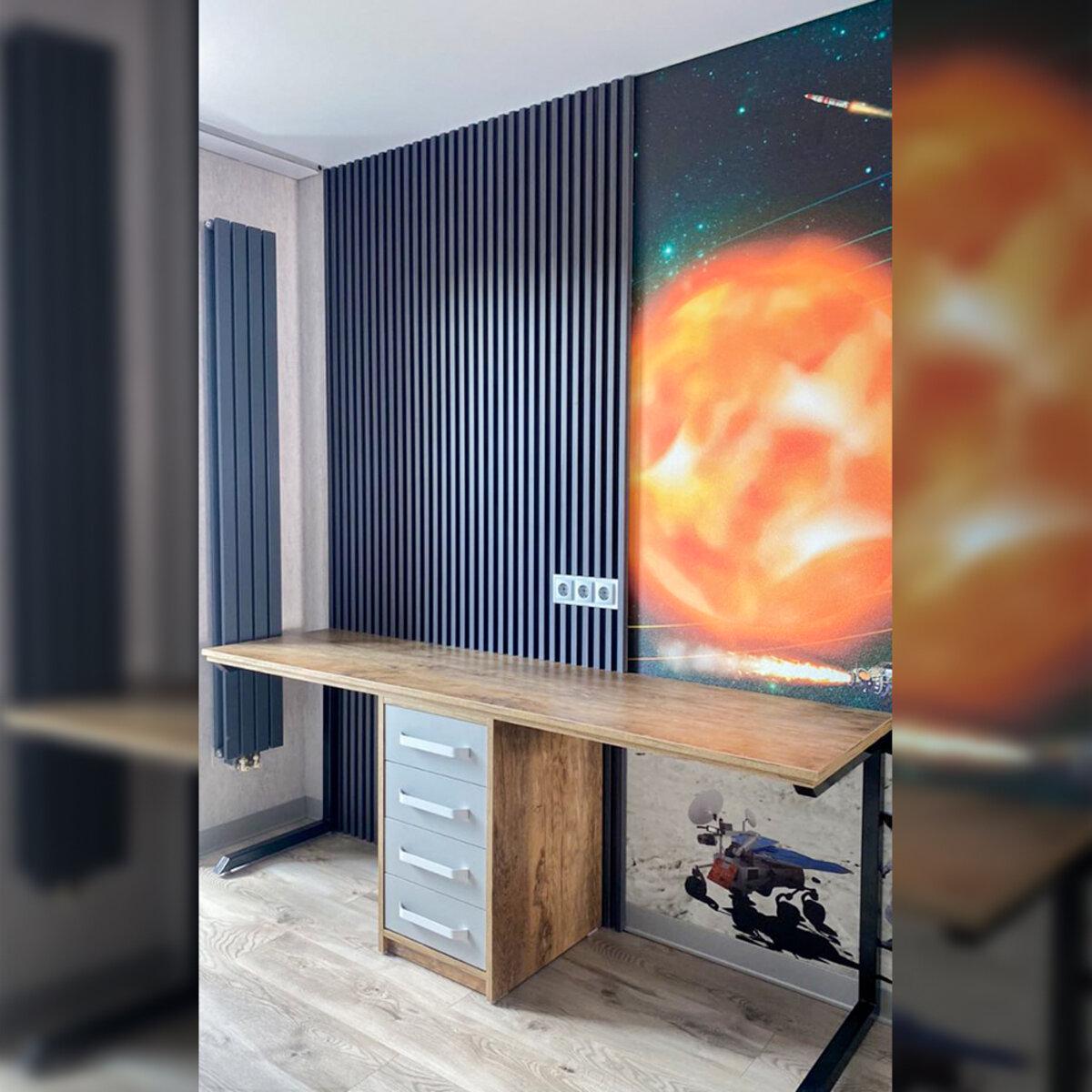 Рейка стеновая декоративная D 3000x160x23 мм Графит (SW-00001529) - фото 9 Рейка стеновая декоративная D 3000x160x23 мм Графит (SW-00001529) - фото 9