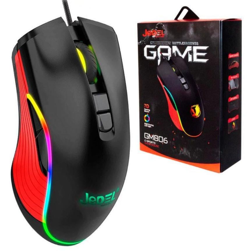 Комп'ютерна мишка Jedel GM806 RGB Macro Gaming Mouse з RGB підсвіткою до 4000 DPI (728)