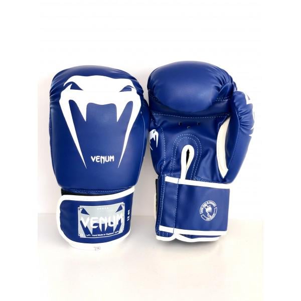 Боксерские перчатки Lev Sport VENUM стрейч р. 6 Синий/Белый (8585053829372) Боксерские перчатки Lev Sport VENUM стрейч р. 6 Синий/Белый (8585053829372)