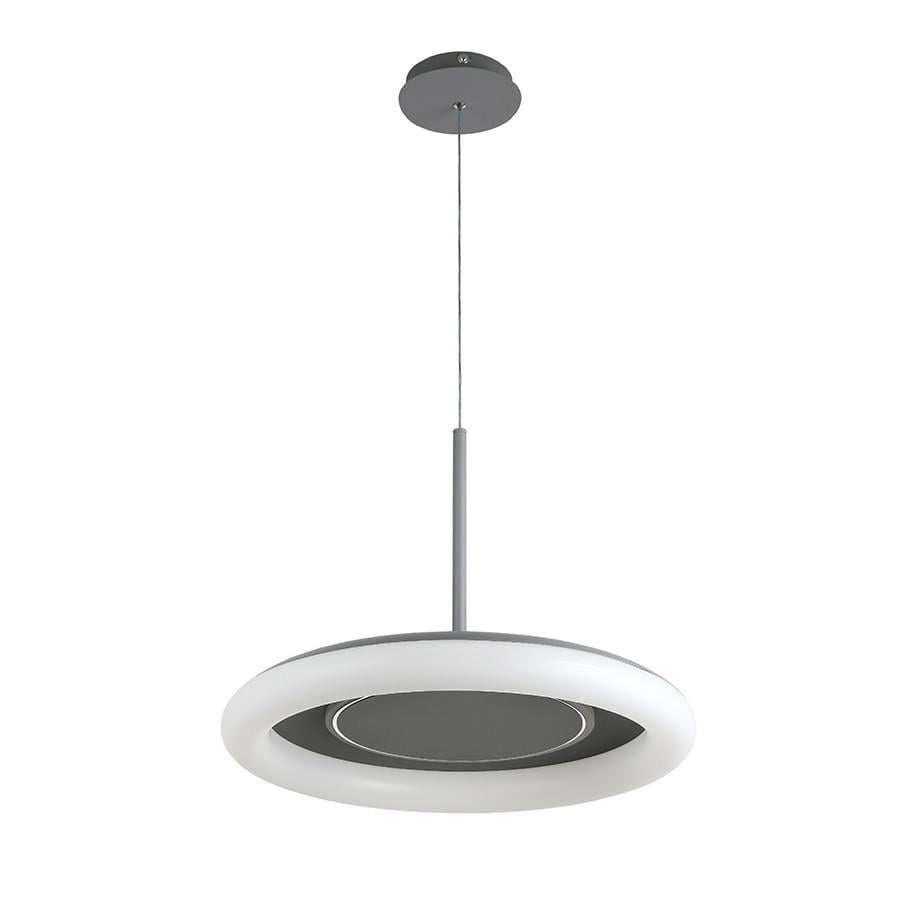 Люстра підвісна світлодіодна Levistella 797MD6006 500 DGY Лофт з круглим плафоном та пультом Сірий (2691309166)