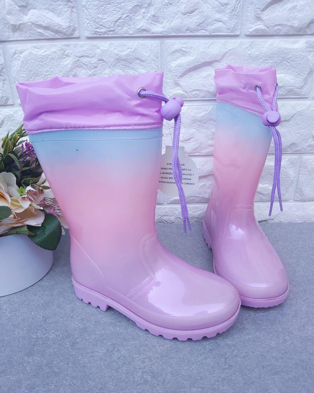 Гумові чоботи для дівчинки TOM.M 1135 р. 30 18,2 см (1135) Гумові чоботи для дівчинки TOM.M 1135 р. 30 18,2 см (1135)