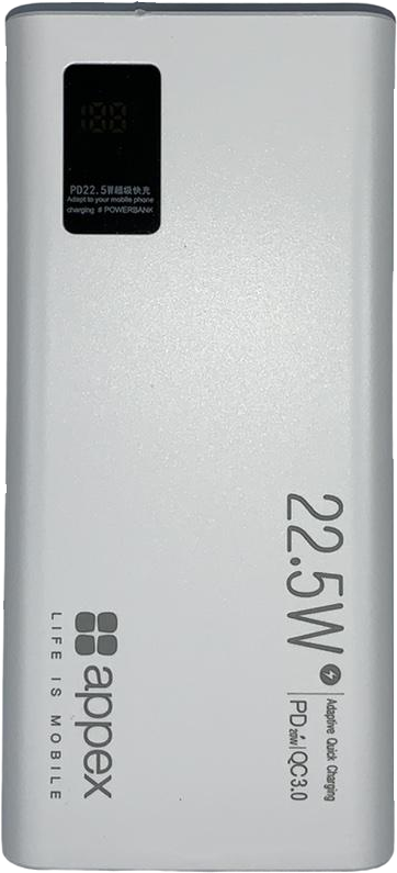 Внешний аккумулятор Appex DXK8 Fast Charge 20000 mAh White (8914098)