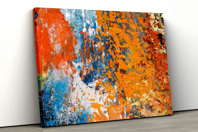Картина на холсте KIL Art Цветная абстракция, искусство 51x34 см (69)