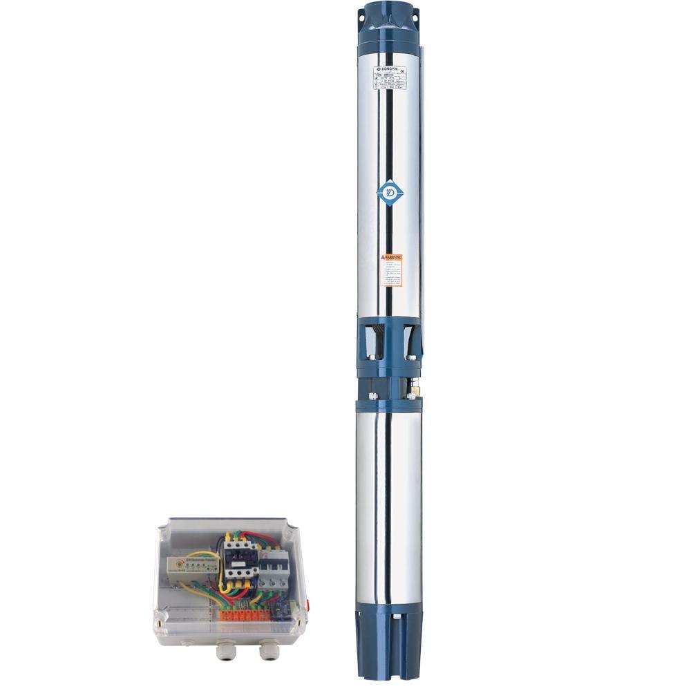 Погружной насос скважинный Dongyin 6SR30/7 380 В 7,5 кВт 104 м 665 л/мин Ø 151 мм (7776453)