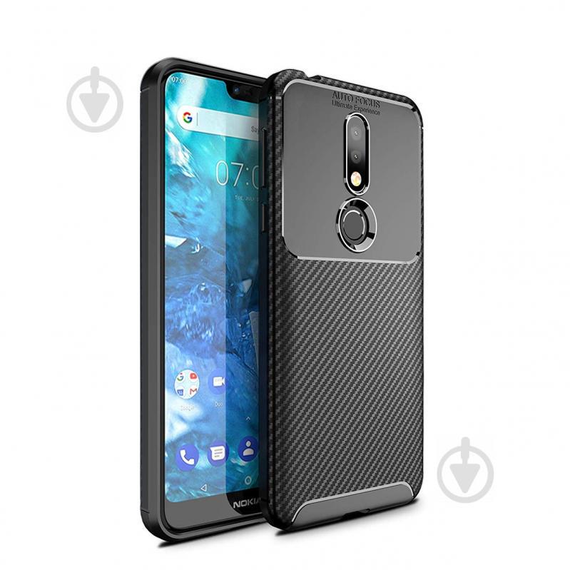 Чехол Carbon Case Nokia 7.1 Черный (hub_hYCg18945) Чехол Carbon Case Nokia 7.1 Черный (hub_hYCg18945)