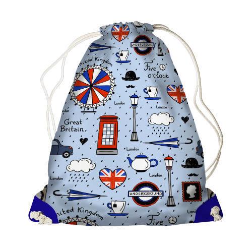 Рюкзак-мешок Presentville MINI Англия (DRM 17M060 SI) Рюкзак-мешок Presentville MINI Англия (DRM 17M060 SI)