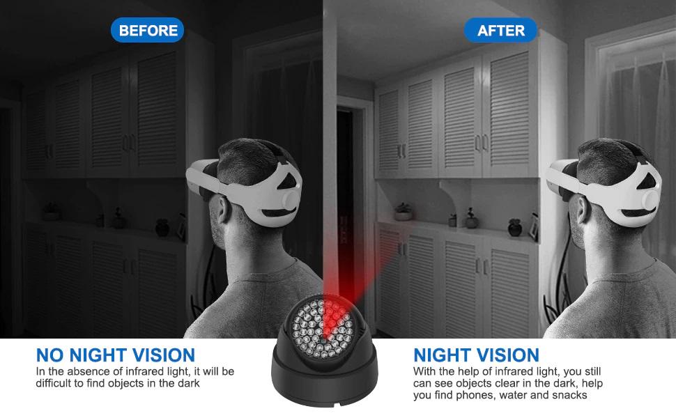 Инфракрасный свет ночного видения для Oculus Quest 2 - фото 6 Инфракрасный свет ночного видения для Oculus Quest 2 - фото 6