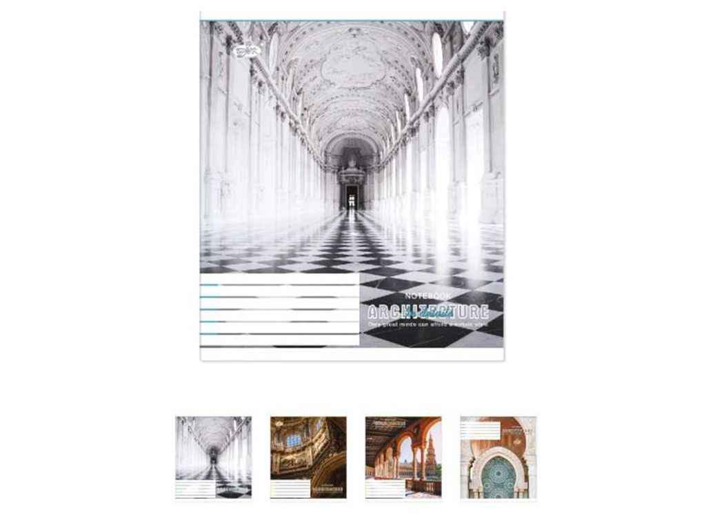 Тетрадь в линию Бріск 36 л. 20 шт. ТВ-7 №2379 Архитектурные формы (1065714)