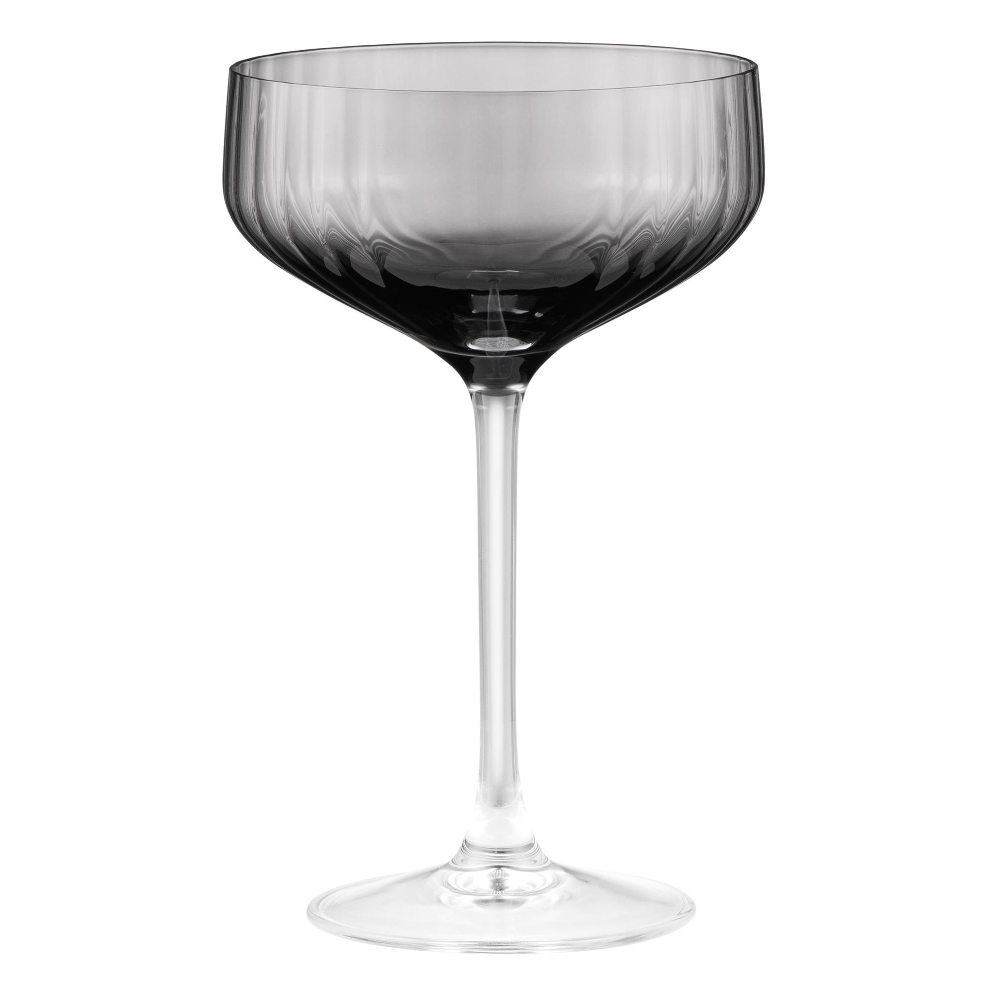 Набор бокалов шампанского Ardesto Black Mars Alcor 330 мл 2 шт. Серый (AR2633GF)