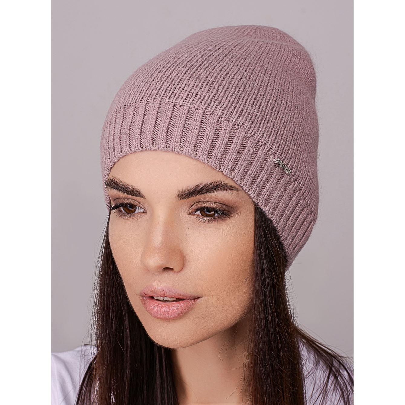 Шапка женская Leks ИНТРИГА кашемировая с добавлением ангоры без отворота одинарная one size Темно-пудровый (215396) - фото 1 Шапка женская Leks ИНТРИГА кашемировая с добавлением ангоры без отворота одинарная one size Темно-пудровый (215396) - фото 1