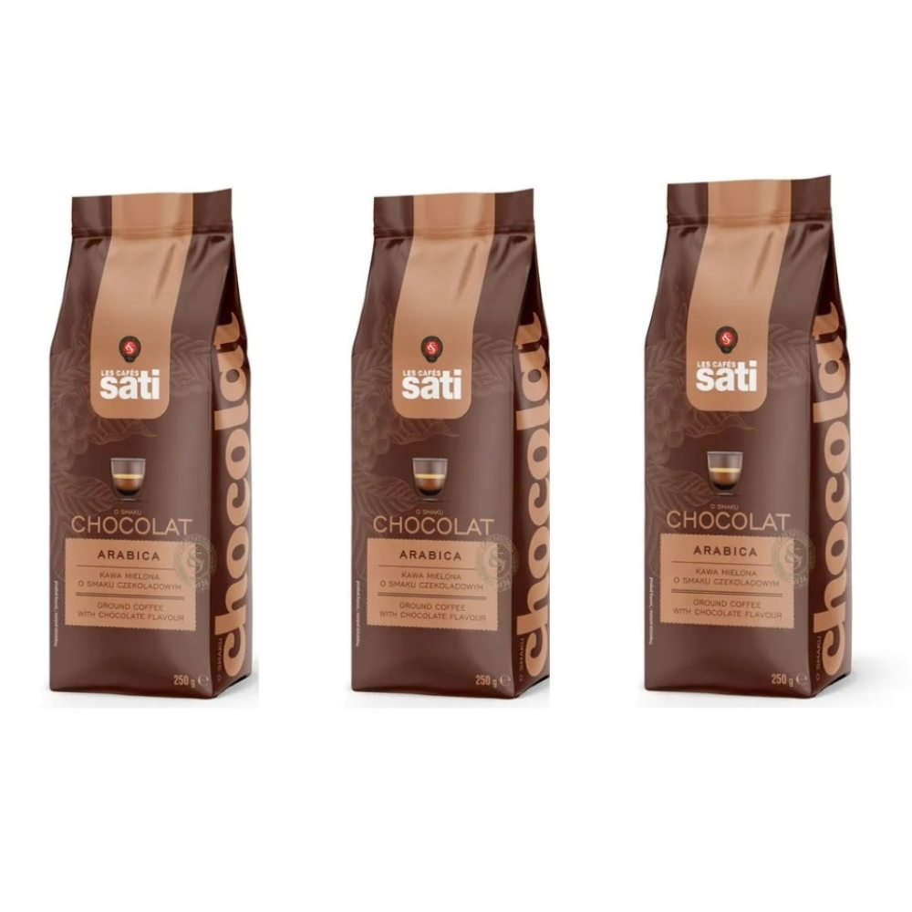 Кава мелена Cafe Sati Chocolat Arabika 250 г 3 уп.