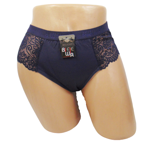 Женские трусики высокие Biweier 9382 3XL Синий (1684362487)