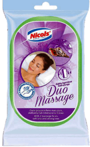 Губка банная Nicols Duo Massage
