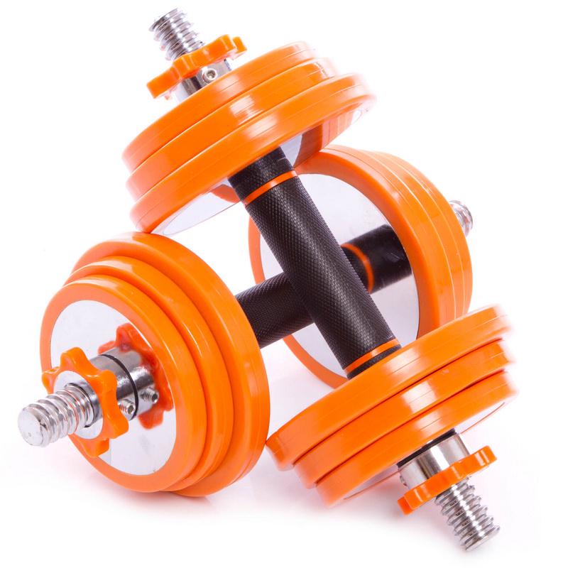 Набор гантелей Zelart FED FED-8008-30 со штангой 3в1 в пластиковом кейсе 2 шт. 30 кг по 15 кг (DR002881) - фото 2