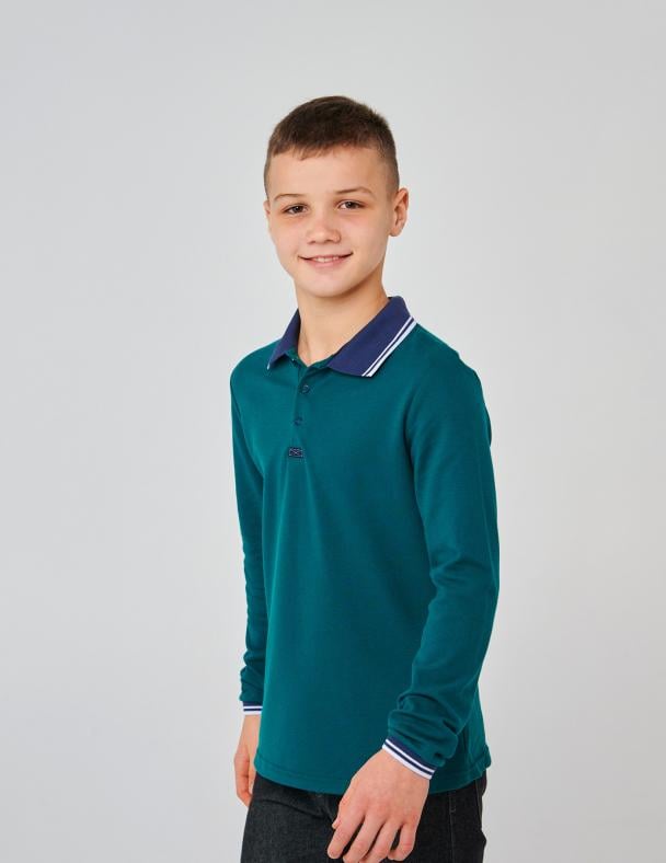 Поло для мальчика Smil 128 см Зеленый (114108) - фото 2 Поло для мальчика Smil 128 см Зеленый (114108) - фото 2