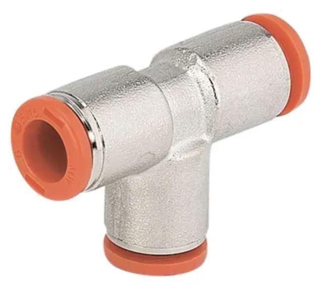 Фитинг пневматический быстросъемный тройник спасатель push-in под трубку наружный Ø 10 мм (PF20501010)
