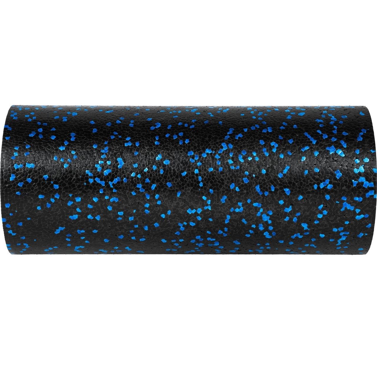Ролик массажный гладкий PowerPlay PP-4347 EPP Foam Roller 33x14 см Черный/Синий (A-013241) - фото 3