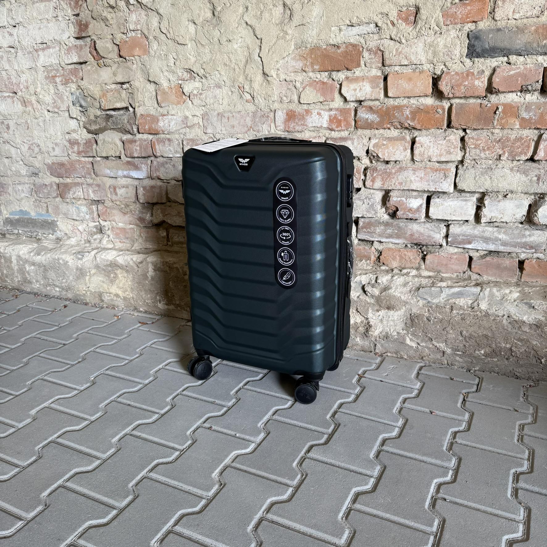 Чемодан Wings PEA01 дорожный М Зеленый (26557302) - фото 4 Чемодан Wings PEA01 дорожный М Зеленый (26557302) - фото 4