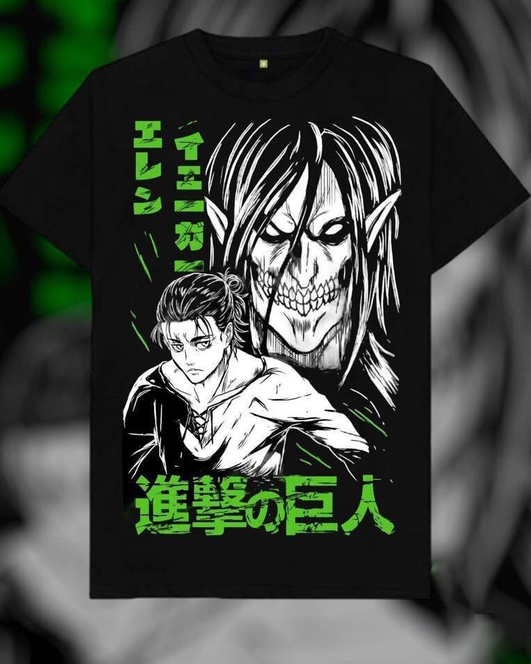 Футболка мужская Атака титанов OS Черный (AnimeJ1167)