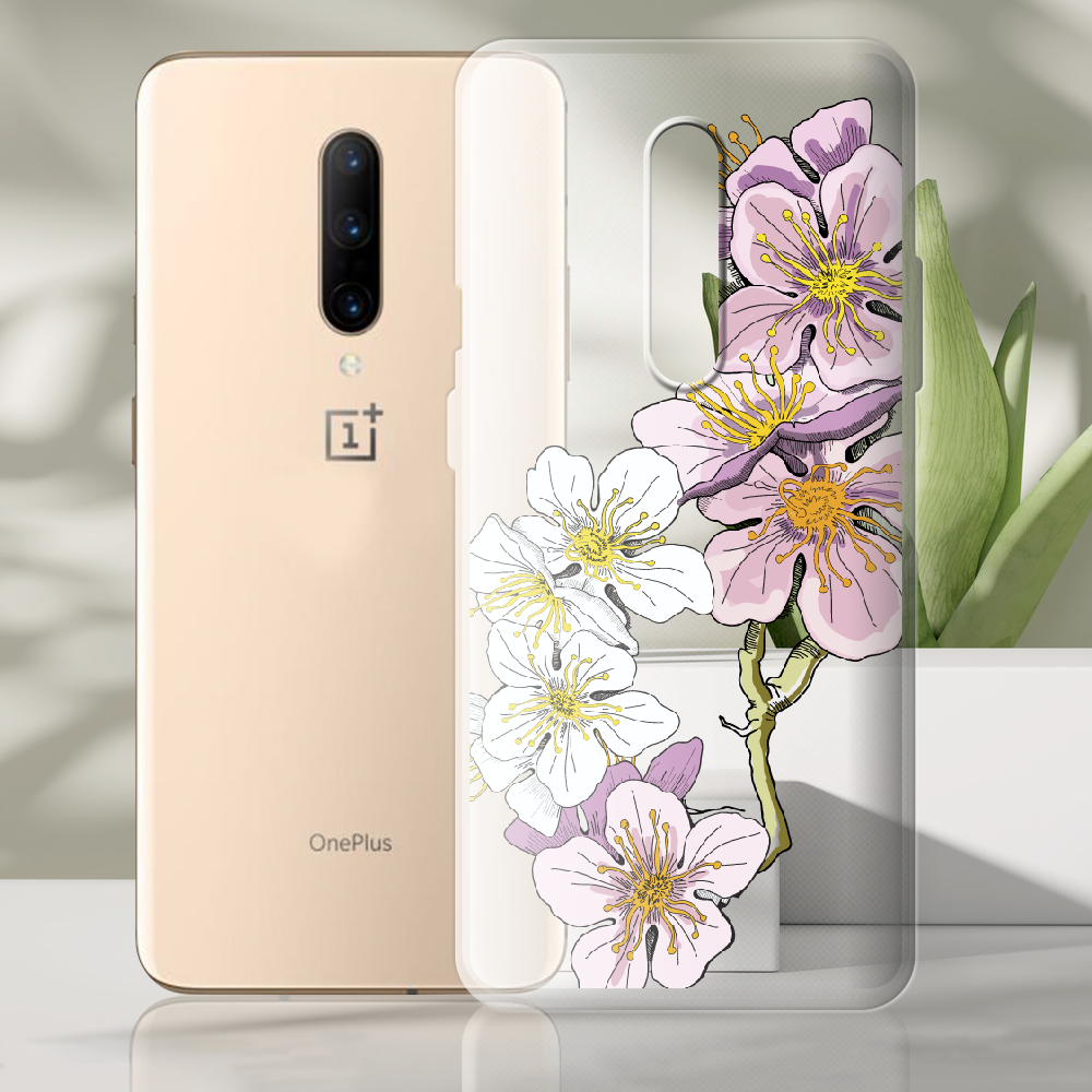 Чохол BoxFace OnePlus 7 Pro Cherry Blossom Прозорий силікон (37257-cc4-37257) - фото 2