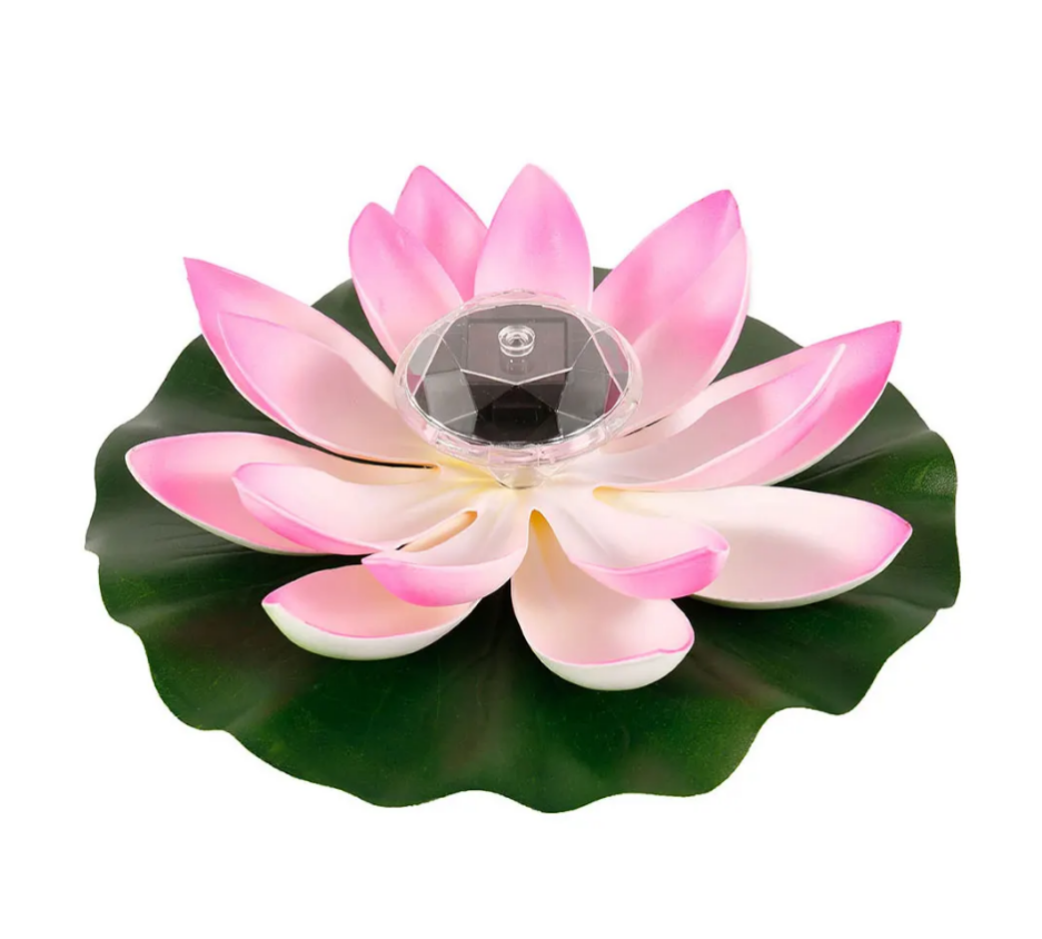 Светильник NC-02 цветок Лотос для пруда/бассейна на солнечной батарее 29 см Розовый (1448824032) Светильник NC-02 цветок Лотос для пруда/бассейна на солнечной батарее 29 см Розовый (1448824032)