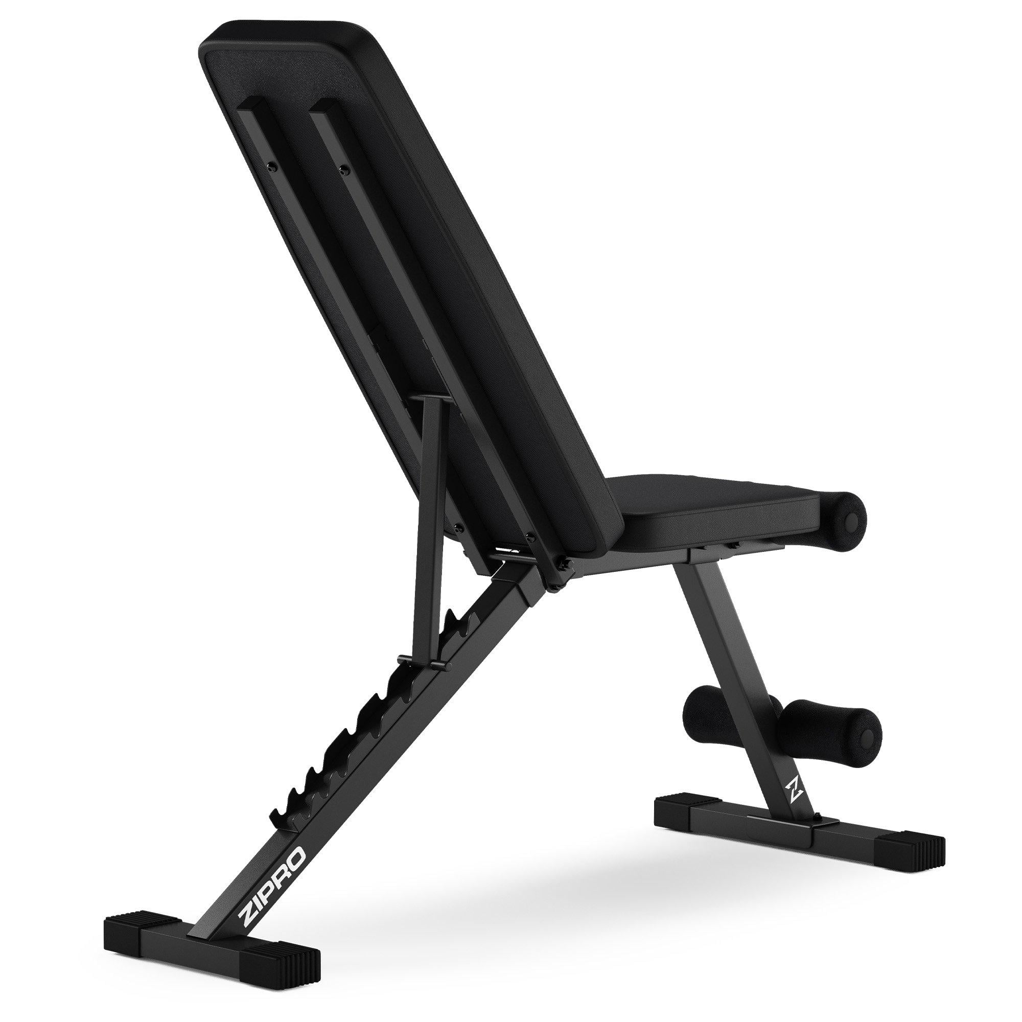 Спортивная скамейка регулируемая складная Zipro Stride для жима штанги лежа и пресса