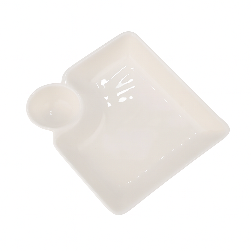 Менажниця фарфорова Stenson MC3672-7.5 Classic 7,5" 18х17х3, 5 см White (550131) Менажниця фарфорова Stenson MC3672-7.5 Classic 7,5" 18х17х3, 5 см White (550131)