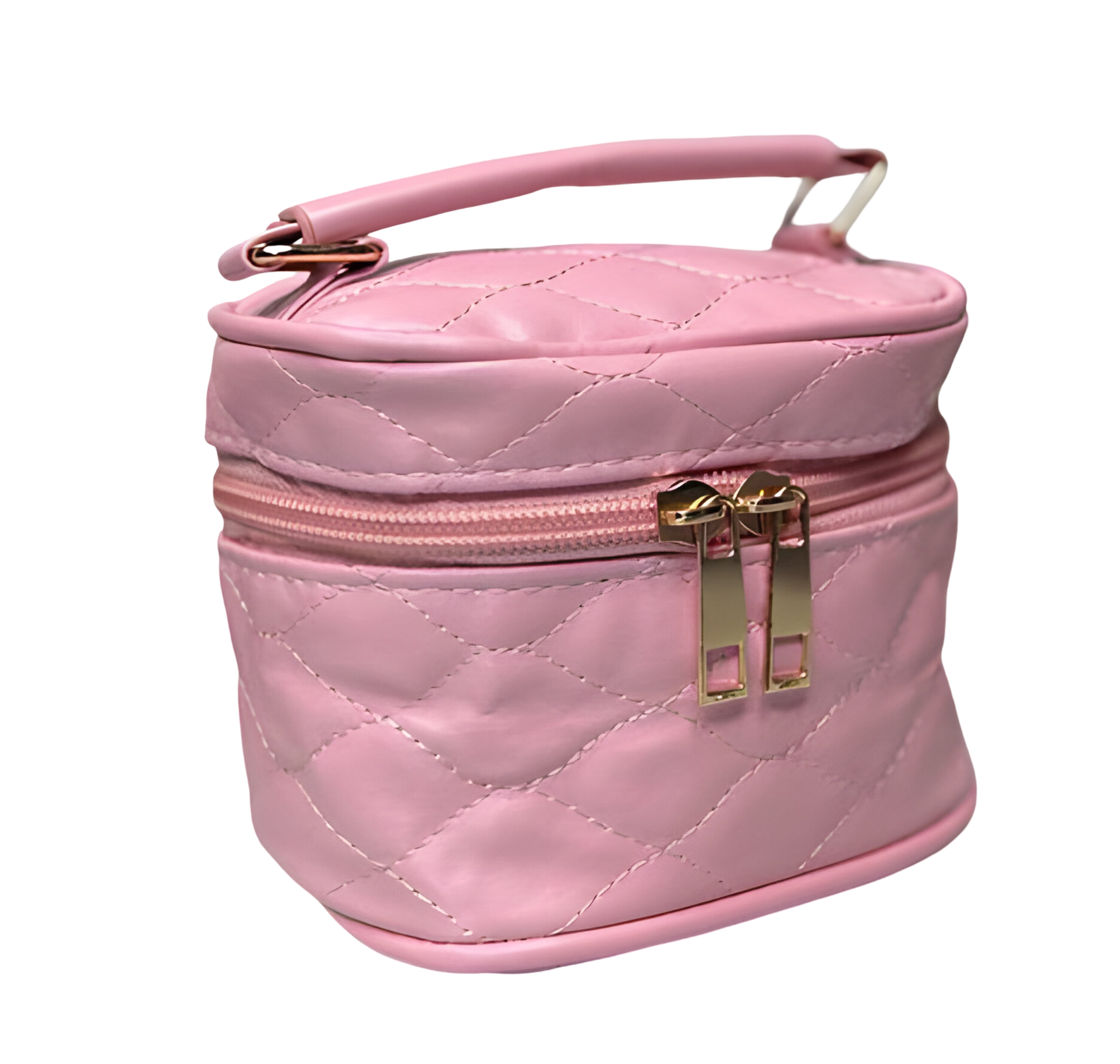 Детская сумка стеганная с ручкой Розовый (24-553)