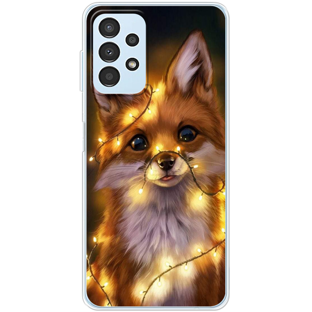 Чехол BoxFace Samsung Galaxy A32 5G (A326) Рождественская лиса Прозрачный силикон (44333-up2399-44333)