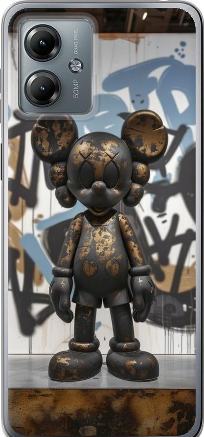 Чехол на Motorola Moto G14 Bronze kaws v2 (6098u-3197-42517)