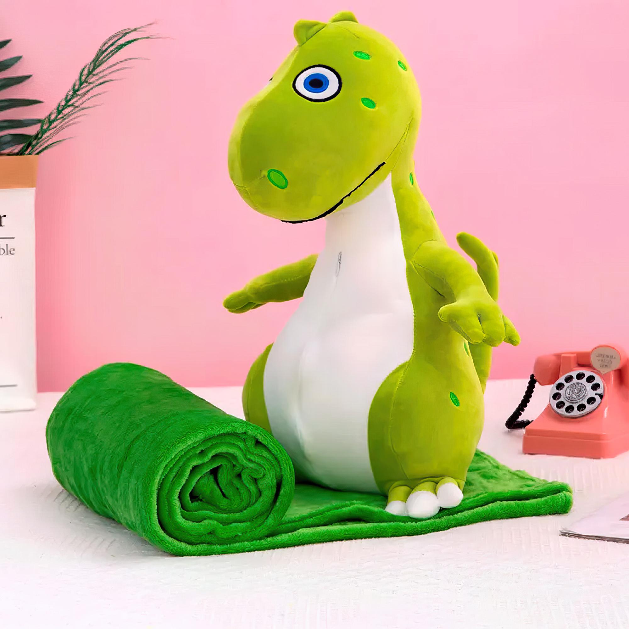 М'яка іграшка Дракончик з теплим пледом Зелений (HA-7) М'яка іграшка Дракончик з теплим пледом Зелений (HA-7)