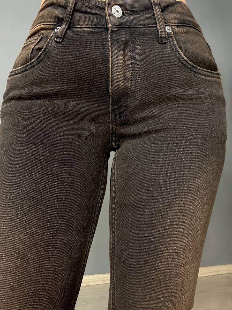 Джинси жіночі Ambrossa 602-1 кльош flared jeans р. 28 Коричневий (5458) - фото 3 Джинси жіночі Ambrossa 602-1 кльош flared jeans р. 28 Коричневий (5458) - фото 3