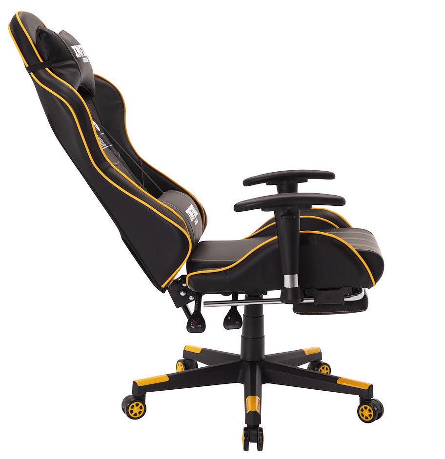 Кресло компьютерное Infini № 16 Черный/Желтый (10627315) - фото 3 Кресло компьютерное Infini № 16 Черный/Желтый (10627315) - фото 3