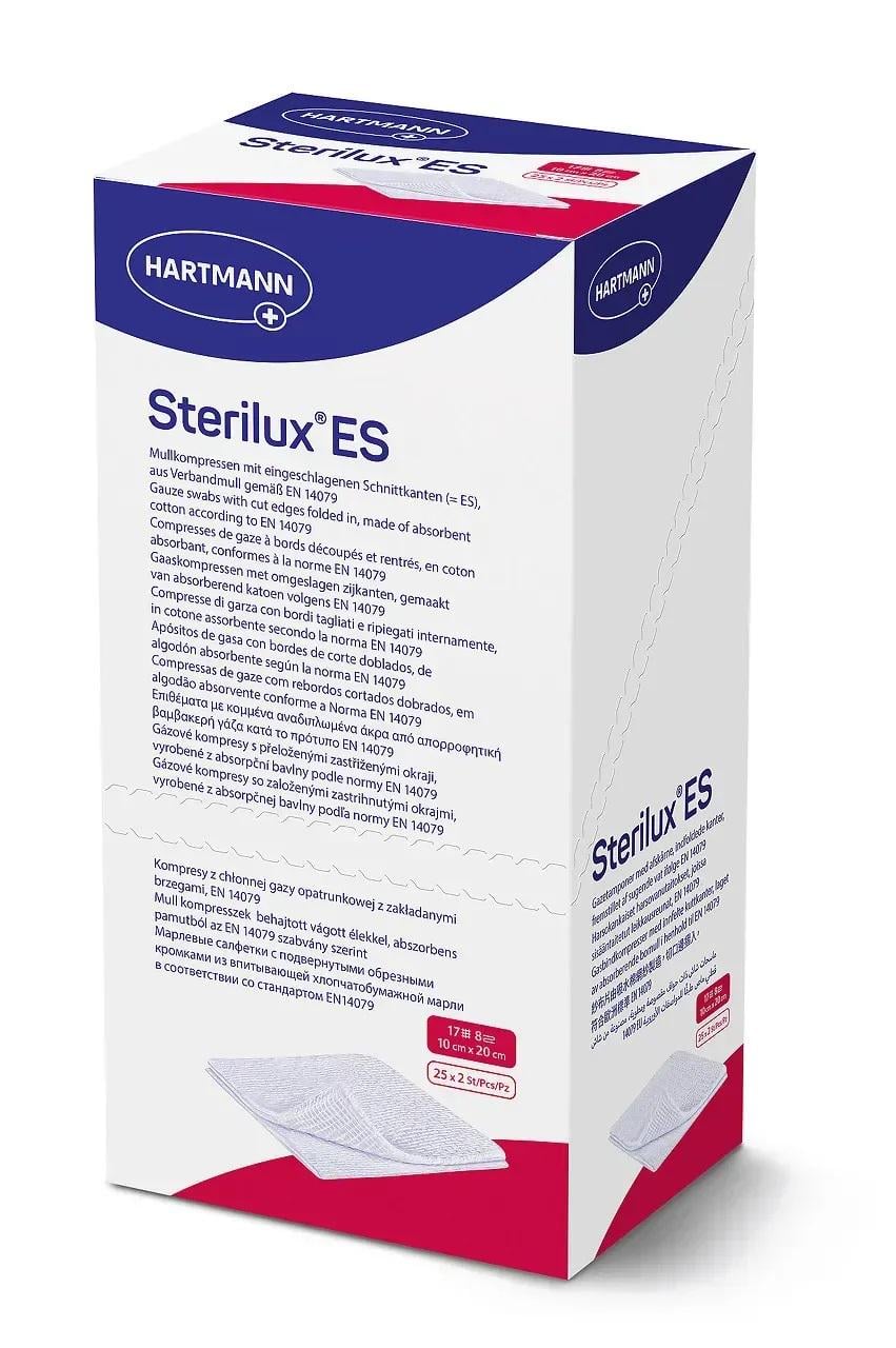 Марлеві серветки Sterilux ES 10х20 см стерильні 25х2 шт./уп.