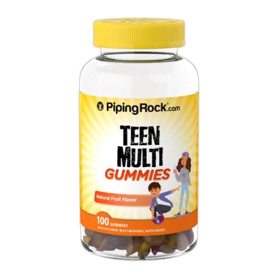 Мультивитамины Piping Rock Teen Multi Gummies 100 Gummies Natural Fruit Flavor