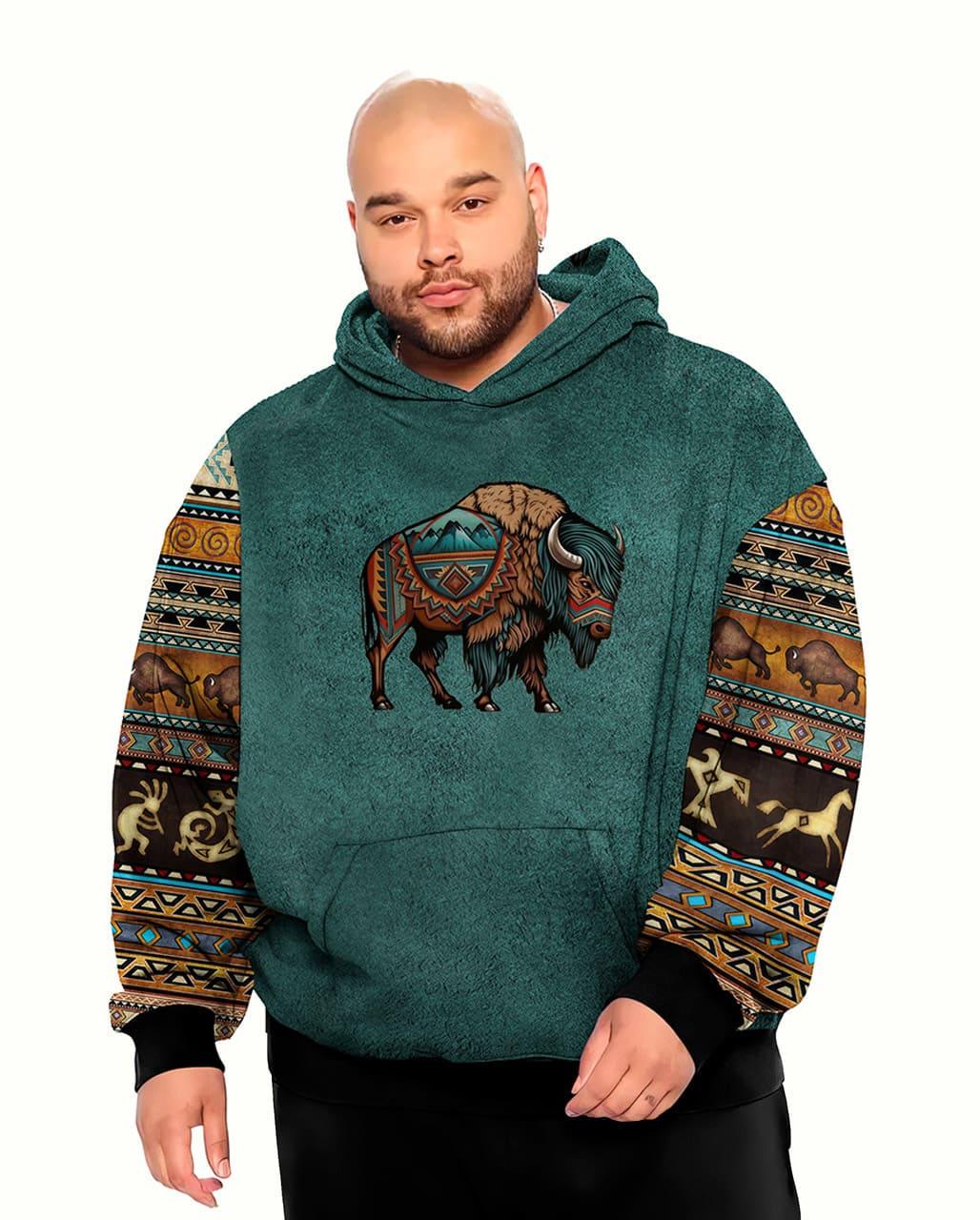 Худі чоловіче Зубр батал 5XL Смарагдовий (11135) - фото 1 Худі чоловіче Зубр батал 5XL Смарагдовий (11135) - фото 1