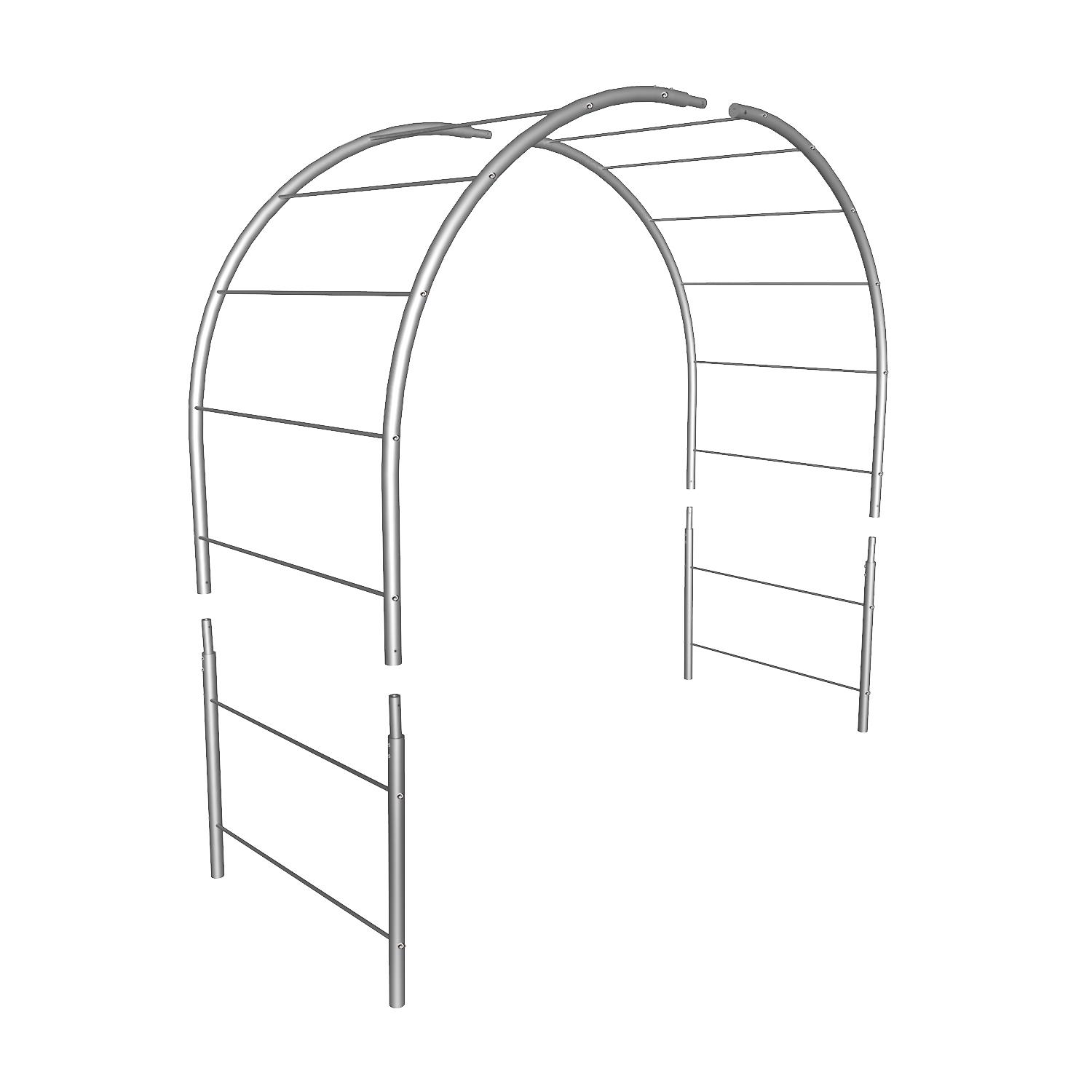 Опора для растений арка садовая 3000х2700х1000 мм d 28 мм/d 12 мм (АС-D28/D12-3000*2700*1000) - фото 3 Опора для растений арка садовая 3000х2700х1000 мм d 28 мм/d 12 мм (АС-D28/D12-3000*2700*1000) - фото 3
