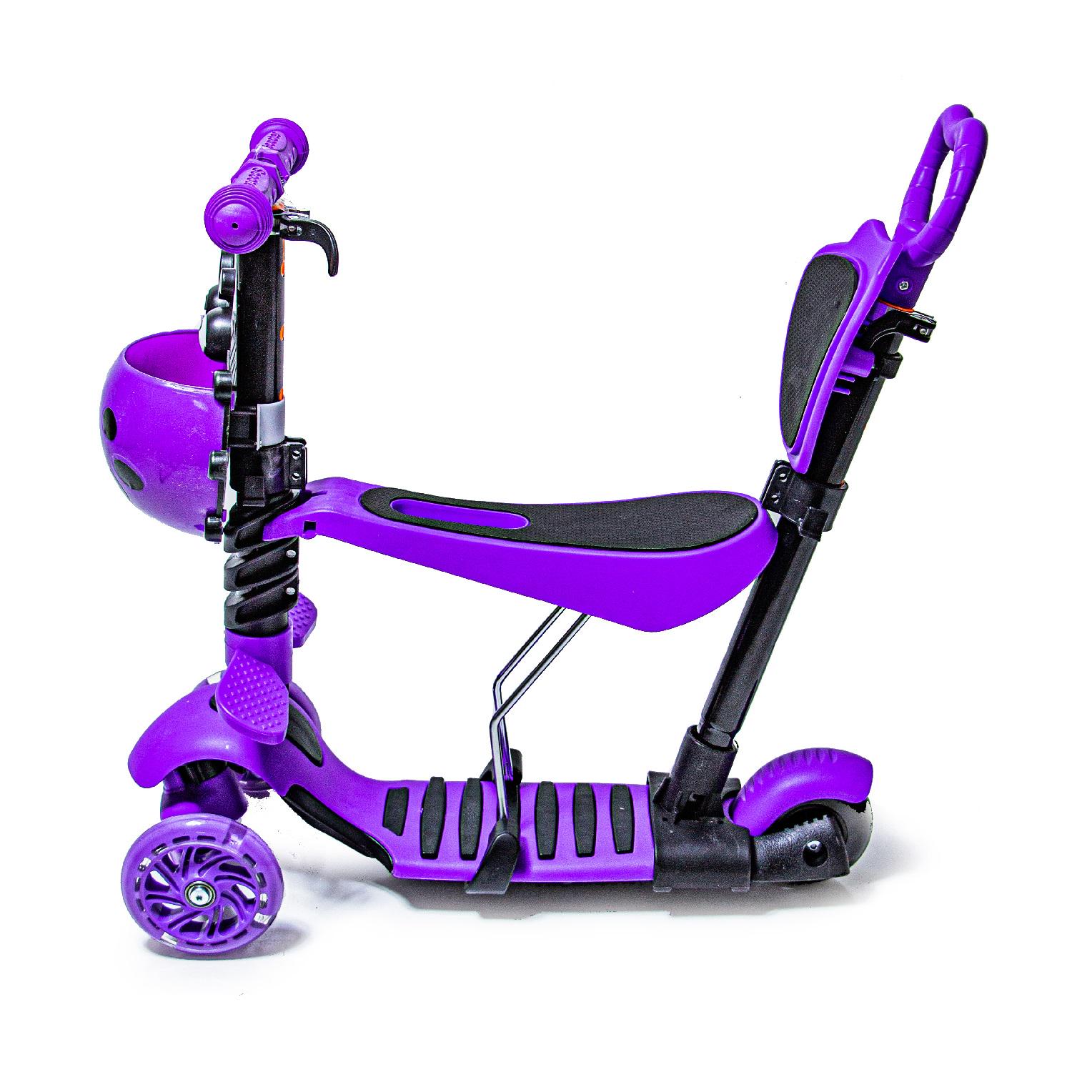 Самокат дитячий Scooter Сонечко 5в1 Purple (1350702347) - фото 2