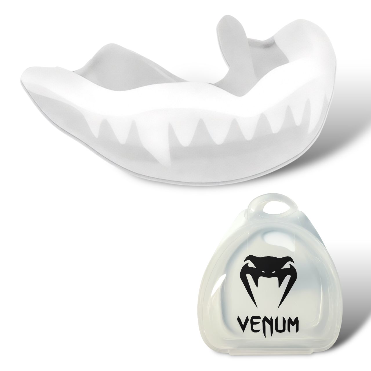 Капа боксерская Venum vampire двухслойная с футляром Белый (22819743)