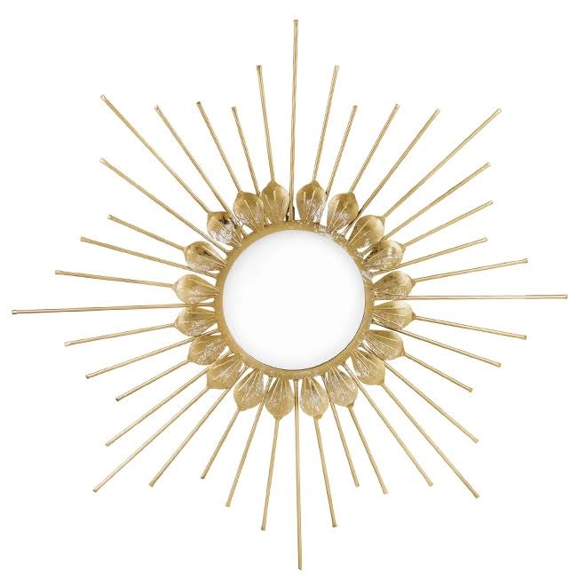 Дзеркало металеве 137362 97 см Золоте (34213)