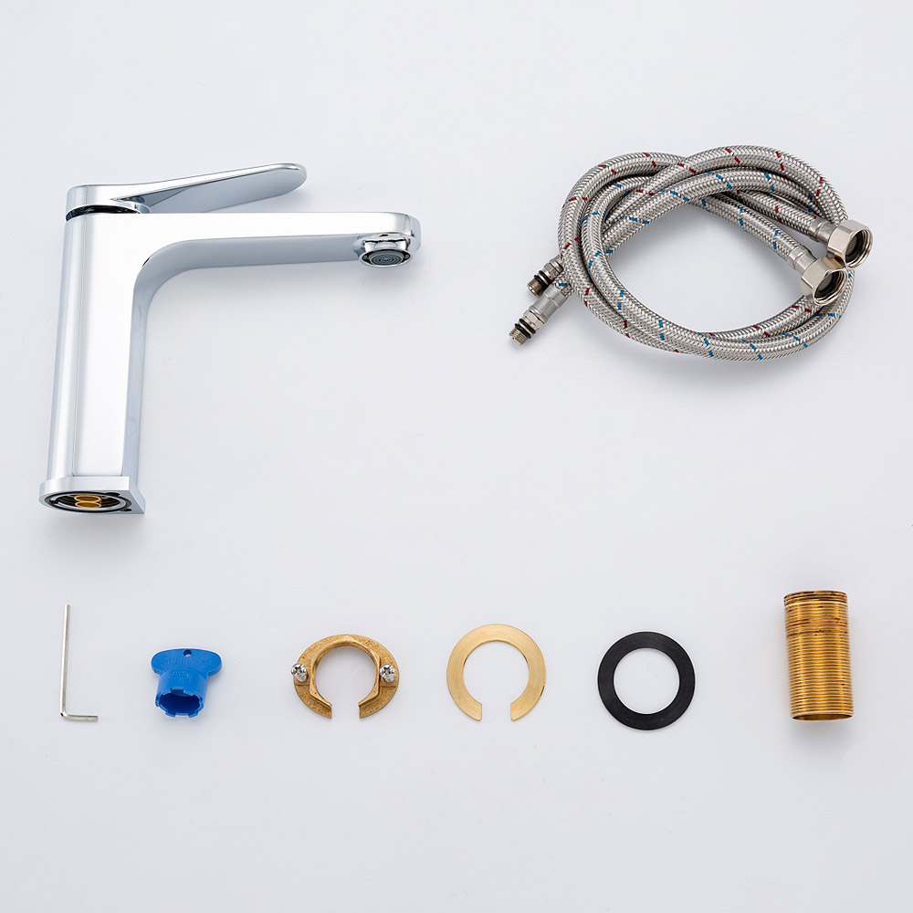 Смеситель для умывальника Gappo G1010 Хром (1055616) - фото 13