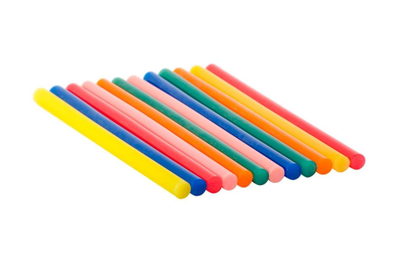 Стержни клеевые Intertool 11,2x200 мм 12 шт. Разноцветный (RT-1028)