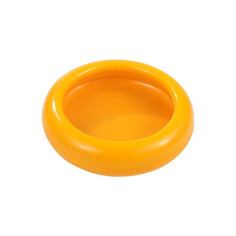Харчовий контейнер для зберігання нарізаних овочів та фруктів круглий 10х2,5 см Жовтий (29344)