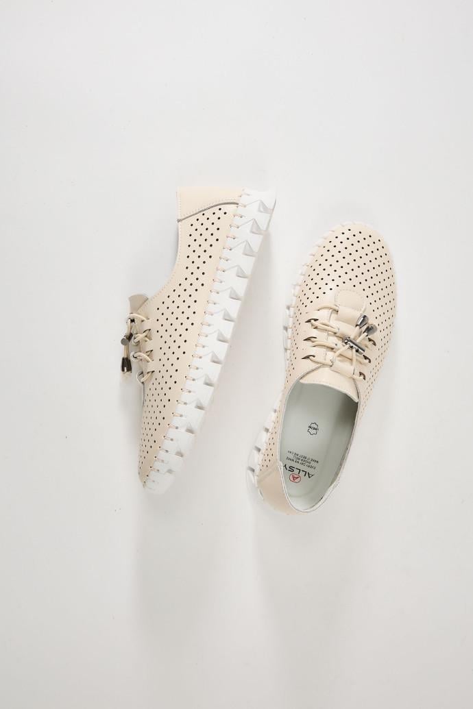 Мокасини жіночі ALLSY шкіряні р. 41 Бежевий (195216) - фото 2 Мокасини жіночі ALLSY шкіряні р. 41 Бежевий (195216) - фото 2