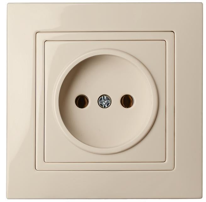Розетка одноместная MARSHEL ELEGANT RS16-375 Beige (RS16-375 Beige)