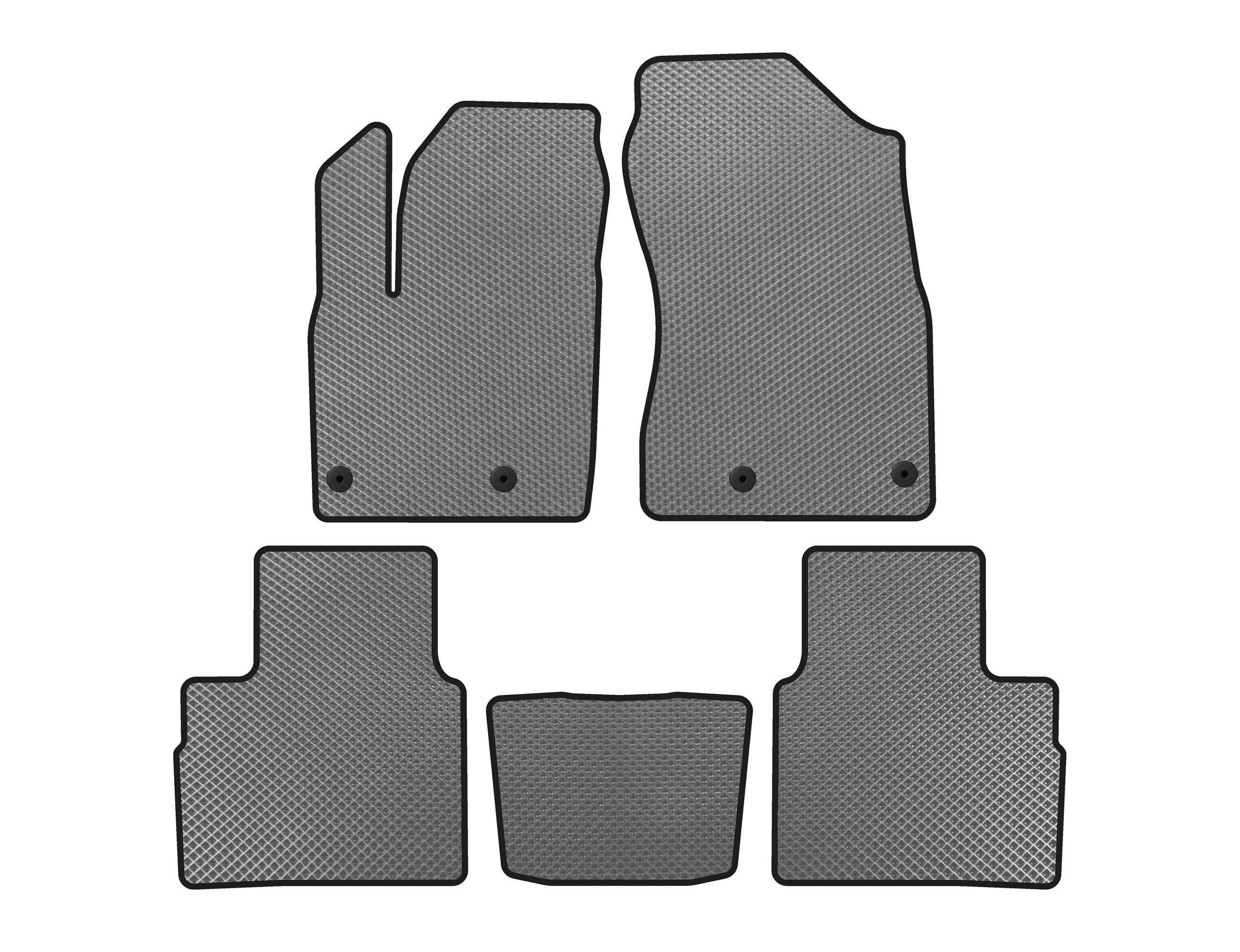Коврики EVA Digital Designs для Nissan Qashqai 2021- гг. Серый (143357)