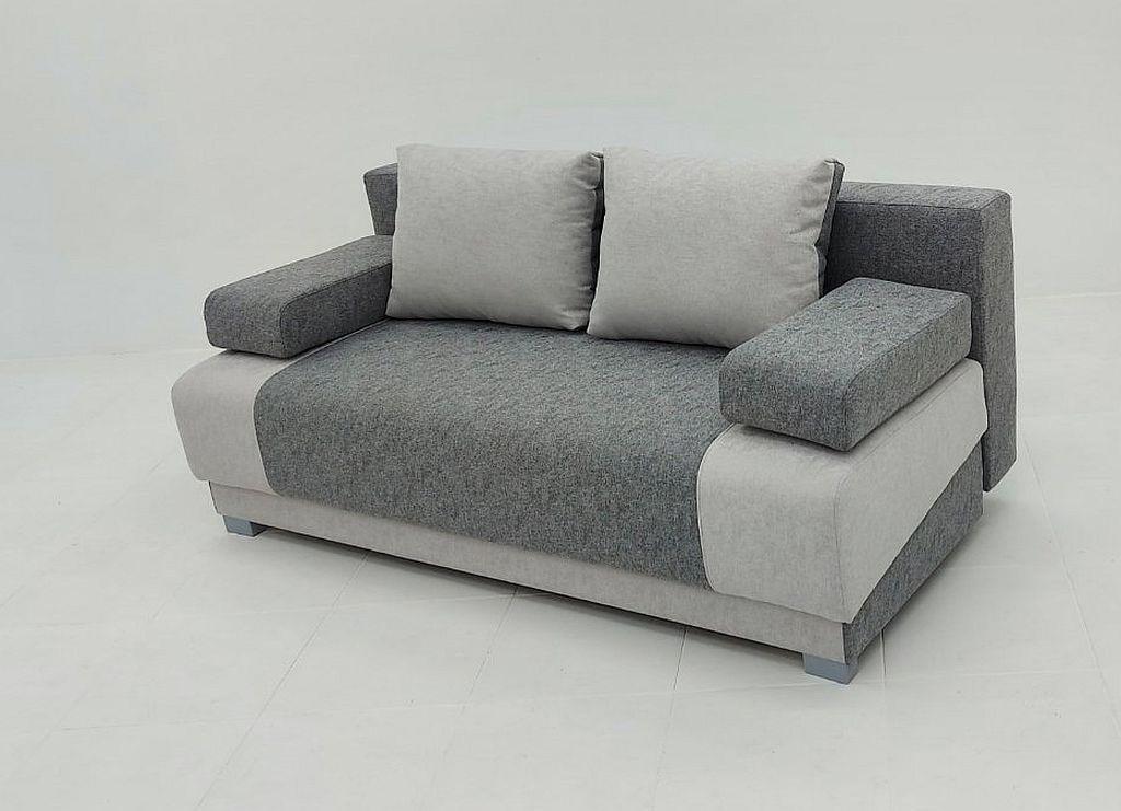 Диван раскладной Woody Рондо без боковин дерево/ламинированный ДСП/ткань Темно-серый/светло-серый