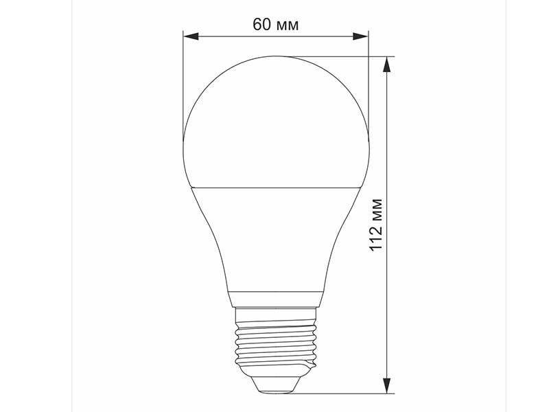 Світлодіодна лампа TITANUM A60 12 Вт E27 4100K 220 В (7365) - фото 3